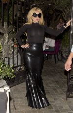 LADY GAGA Leaves Pump Restaurant in West Hollywood