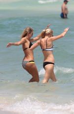 LAUREN STONER in Bikini on the Beach in Miami 04/19/2015