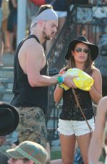 LEA MICHELE and Matthew Paetz at 2015 Coachella Music Festival, Day 2