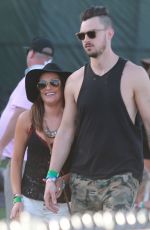 LEA MICHELE and Matthew Paetz at 2015 Coachella Music Festival, Day 2