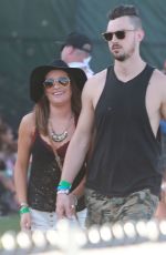 LEA MICHELE and Matthew Paetz at 2015 Coachella Music Festival, Day 2