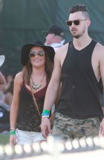 LEA MICHELE and Matthew Paetz at 2015 Coachella Music Festival, Day 2
