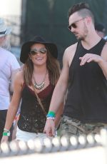 LEA MICHELE and Matthew Paetz at 2015 Coachella Music Festival, Day 2