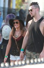 LEA MICHELE and Matthew Paetz at 2015 Coachella Music Festival, Day 2