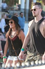 LEA MICHELE and Matthew Paetz at 2015 Coachella Music Festival, Day 2