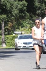 LEA MICHELE and Matthew Paetz Out Hiking in Los Angeles