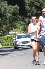 LEA MICHELE and Matthew Paetz Out Hiking in Los Angeles