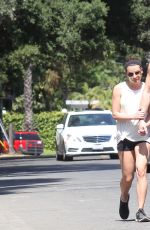 LEA MICHELE and Matthew Paetz Out Hiking in Los Angeles