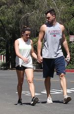LEA MICHELE and Matthew Paetz Out Hiking in Los Angeles