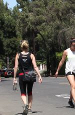 LEA MICHELE and Matthew Paetz Out Hiking in Los Angeles