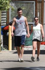 LEA MICHELE and Matthew Paetz Out Hiking in Los Angeles