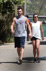 LEA MICHELE and Matthew Paetz Out Hiking in Los Angeles