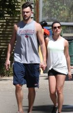 LEA MICHELE and Matthew Paetz Out Hiking in Los Angeles