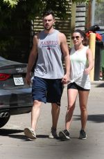 LEA MICHELE and Matthew Paetz Out Hiking in Los Angeles