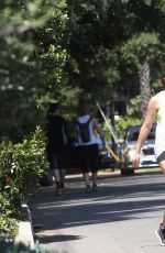 LEA MICHELE and Matthew Paetz Out Hiking in Los Angeles
