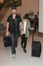 LEA MICHELE at Los Angeles International Airport