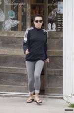LEA MICHELE Heading to s Spa in Los Angeles