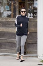 LEA MICHELE Heading to s Spa in Los Angeles