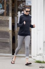 LEA MICHELE Heading to s Spa in Los Angeles