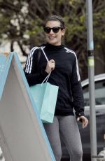 LEA MICHELE Heading to s Spa in Los Angeles