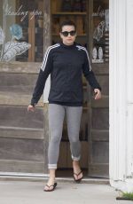 LEA MICHELE Heading to s Spa in Los Angeles