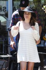 LEA MICHELE Out and About in West Hollywood 04/29/2015