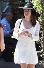 LEA MICHELE Out and About in West Hollywood 04/29/2015