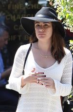 LEA MICHELE Out and About in West Hollywood 04/29/2015