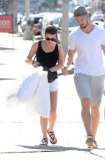 LEA MICHELLE in Shorts Out Shopping in Los Angeles 04/28/2015