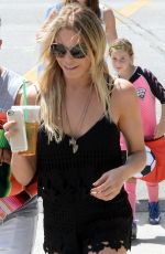 LEANN RIMES Heading to Her Tour Bus in Woodland Hills