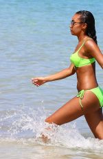 LEIGH-ANNE PINNOCK in Bikini at a Beach in Jamaica
