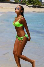 LEIGH-ANNE PINNOCK in Bikini at a Beach in Jamaica
