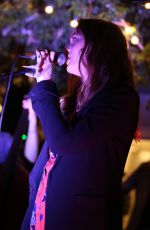 LEIGHTON MEESETER Performs at The Skybar in West Hollywood