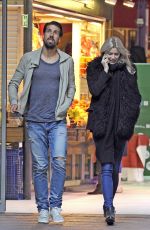 LENA GERCKE and Sami Khedira Out Shopping in Madrid 29/01/2015