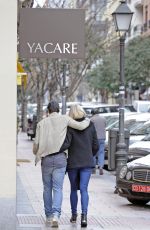 LENA GERCKE and Sami Khedira Out Shopping in Madrid 29/01/2015