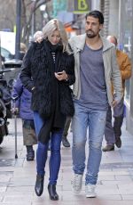 LENA GERCKE and Sami Khedira Out Shopping in Madrid 29/01/2015