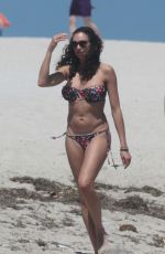 LILLY BECKER in Bikini at a Beach in Miami