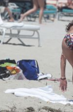 LILLY BECKER in Bikini at a Beach in Miami