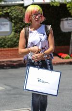 LILY ALLEN Leaves Fred Segal in Los Angeles