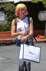 LILY ALLEN Leaves Fred Segal in Los Angeles