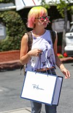 LILY ALLEN Leaves Fred Segal in Los Angeles
