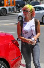 LILY ALLEN Leaves Fred Segal in Los Angeles