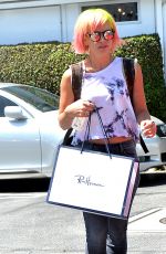 LILY ALLEN Leaves Fred Segal in Los Angeles