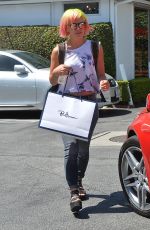 LILY ALLEN Leaves Fred Segal in Los Angeles