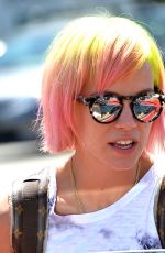 LILY ALLEN Leaves Fred Segal in Los Angeles