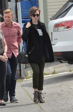 LILY COLLINS and Her Mom Out and About in Los Angeles