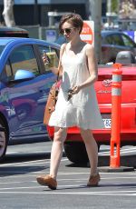 LILY COLLINS Arrives at Juice Bar in West Hollywood 04/18/2015