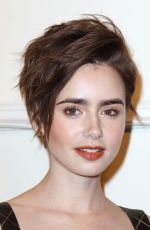 LILY COLLINS at Chanel Paris-Salzburg Metiers D