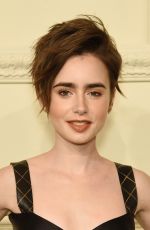 LILY COLLINS at Chanel Paris-Salzburg Metiers D