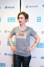 LILY COLLINS at We Day Event in Seattle